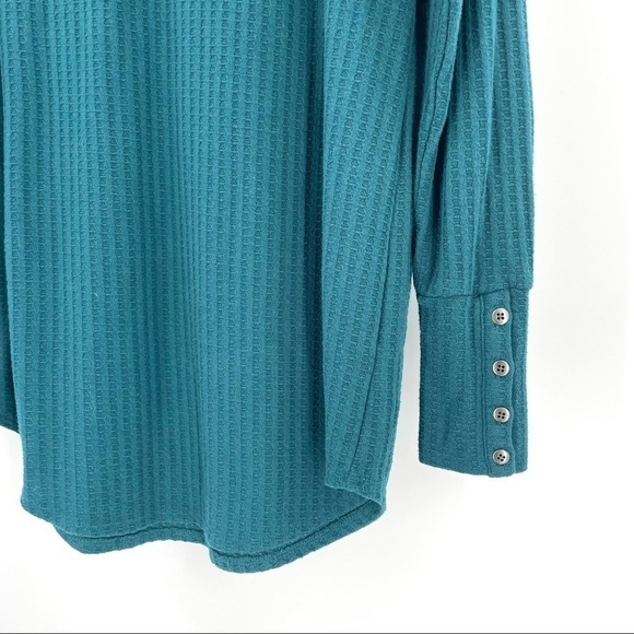 CHASER Long Sleeve Waffle Knit Button Thermal - Picture 4 of 9